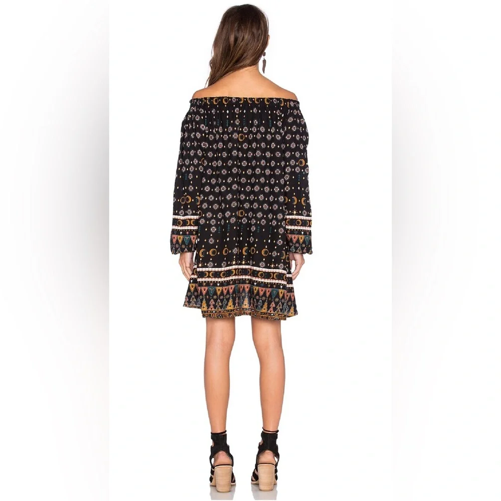 VGUC $136 Cleobella Dresden Off-the-Shoulder Dress with Tribal Print -size XS!